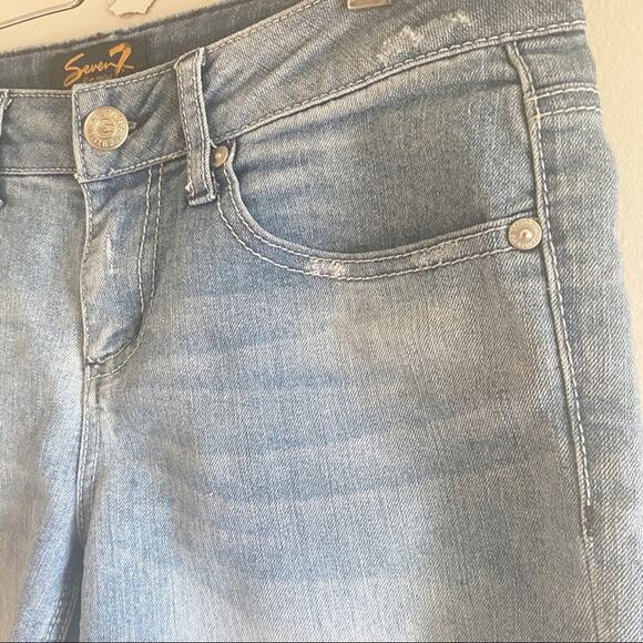 Seven7 7” Jean Shorts Size 6 - Picture 3 of 6
